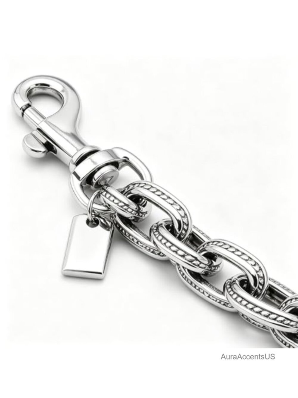 Silver Chain Key & Card Holder - Picture 3 of 6